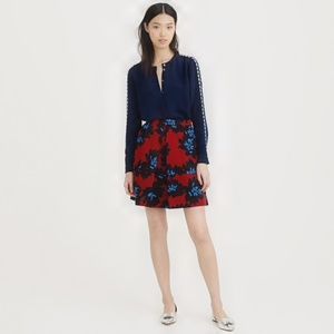 J.Crew Firework Floral A-Line Skirt